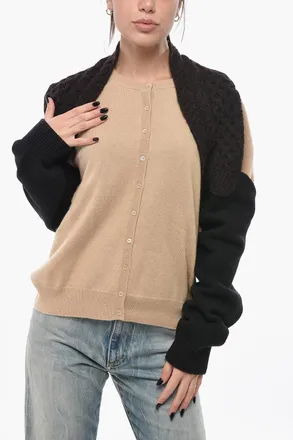 Fendi Coprispalle in Lana Cable Knit Fendi