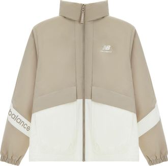 New Balance Lifestyle Jacket Asia Sizing Beige White 5AD12103-LBE
