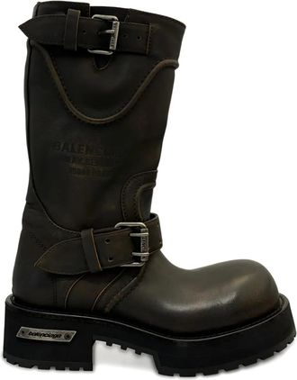 Balenciaga Stivali Venom con fibbia - Marrone