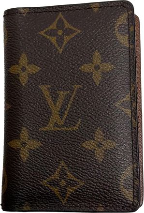 Louis Vuitton Louis Vuitton Monogram Pocket Organizer NM portemonnee in bruin canvas