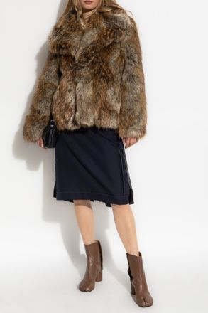 Maison Margiela Faux Fur, Womens, Brown
