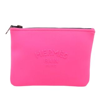Herm&egrave;s Pink Polyamide Pouch (Pre-Owned)