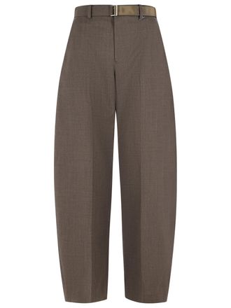 sacai Brown Wool Trousers