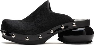 Scholl Pescura Jolene - Dames - Klompen - Zwart - 41 EU - Leer - Schoenen