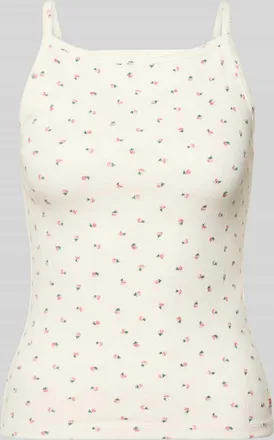 Levi's Slim Fit Tank Top aus Baumwoll-Mix in Ecru, Gr&ouml;&szlig;e XS