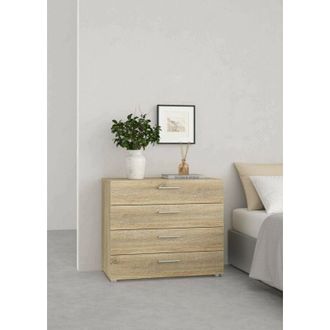 Dmora Cajonera Marinette, C&oacute;moda Multiusos, C&oacute;moda De Dormitorio, Gabinete Con Cajones, 80x40 H68 Cm, Roble - Dmora