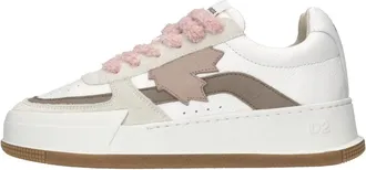 Dsquared2 Schoenen, Dames, Veelkleurig, 36 EU, Leer, Leren Sneakers