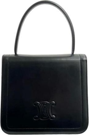 Celine Pre-owned Handbags, female, Black, Size: ONE SIZE Pre-owned Leather Handbag