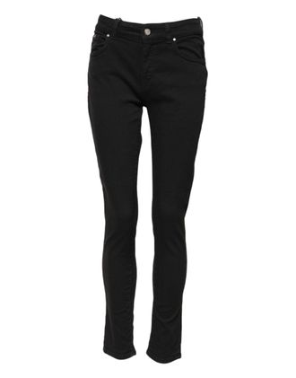 Dolce & Gabbana Womens Slim Fit Denim Pants - Black Cotton - Size EU 40 (Womens)