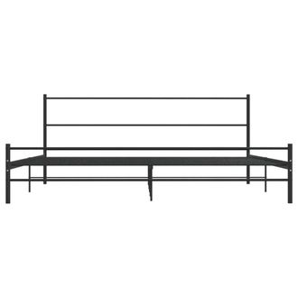 Berkfield Home Comfortable Bed Frame Black Metal 180x200 cm Super King