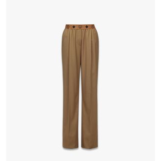 MCM Monogram Pants in Wool Twill