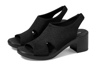 Life Stride Eden Strappy Sandals Womens Sandals Black Fabric : 7.5 W (C), Textile