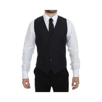 Dolce & Gabbana Heren, Pakken, Zwart, Maat: XS Wol