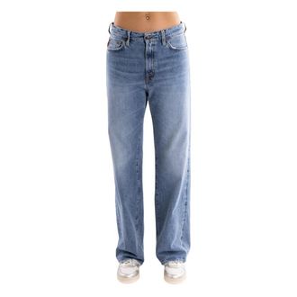 People (+) People, Dames, Jeans, Blauw, Maat: W27 Katoen