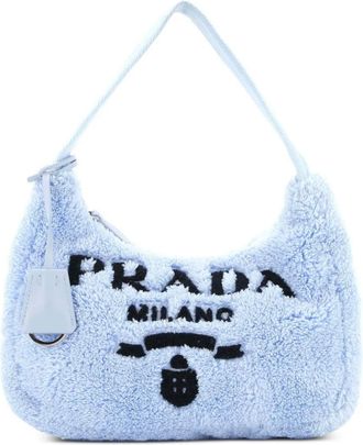 Prada Re-Edition 2000 Terry Cloth Mini hobo bag - Blauw