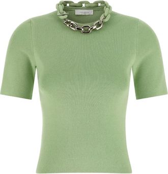 Paco Rabanne T-shirt con decorazione - Verde