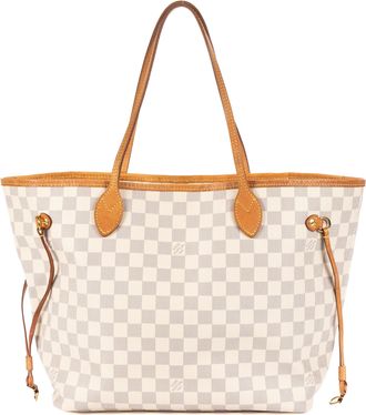 Louis Vuitton Pre-owned Womens Neverfull MM Shoulder Bag - Ivory - One Size