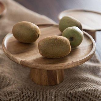 OEM Bandeja De Madera Para Reposter&iacute;a, Multifuncional, Cuenco De Madera Ecol&oacute;gico Para Postres, Decoraci&oacute;n Del Hogar (grande) 20204,5 Cm