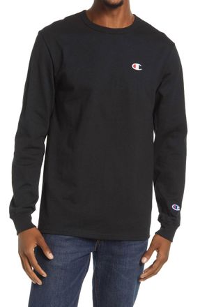 Champion Heritage Long Sleeve T-Shirt In Black