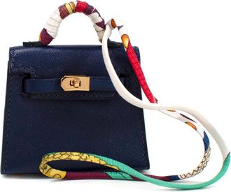 Herm&egrave;s Tadelakt Micro Kelly Twilly Bag Charm