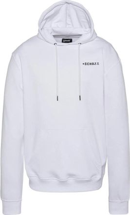 Schott NYC Imprim&eacute; USA Hoodie - Heren - Hoodies - Wit - L - Katoen - Hoodies & sweatvesten