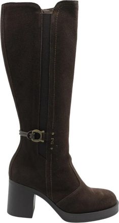 Nero Giardini Medina Chelsea Boot - Dames - Laarzen met Hak - Bruin - 40 EU - Schoenen