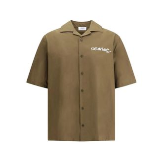 Off-white Hombre, Camisas, Verde, Talla: L