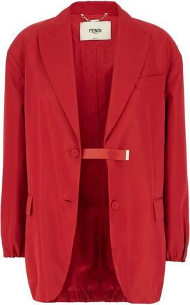 Fendi Blazer - Dames - Blazers - Rood - 2XS - Jassen