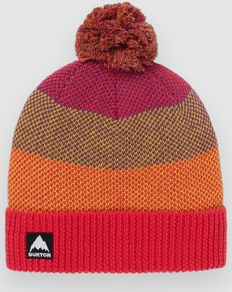 Burton Pom Fleece Lined Kids Beanie rot