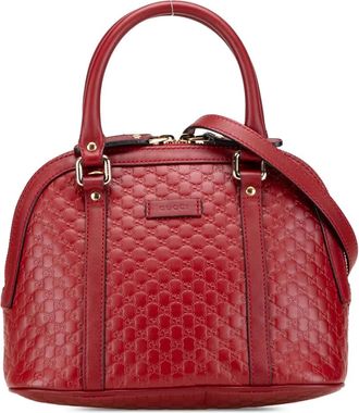 Gucci Borsa a tracolla Microguccissima Dome mini 2016-2025 - Rosso