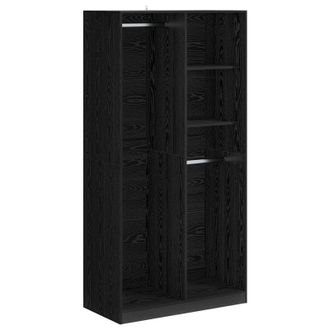 vidaXL Armario Roble Negro 100 X 50 X 200 Cm Madera De Ingenier&iacute;a Vidaxl