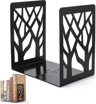 OEM Sujetalibros Para Estanter&iacute;as - Sujetalibros Decorativos De Metal Para Estanter&iacute;as Y Bibliotecas Escolares - Asiento De Libro Negro
