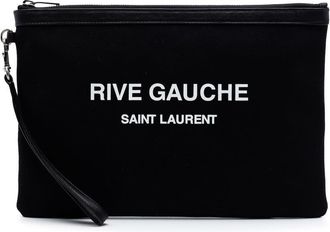 Saint Laurent Pre-owned Saint Laurent Canvas Rive Gauche Clutch Unisex CHPRQNQC7A5C5JFL