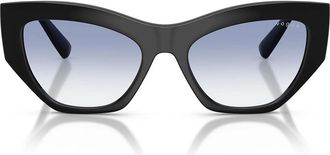 Vogue Sunglasses Vo5607 S W44/19 Black/Transparent Blue Gradient Women