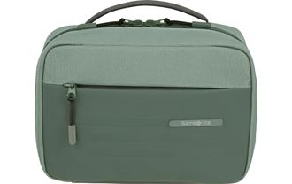 Samsonite Kulturbeutel SAMSONITE Stackd Hanging, Damen, Gr. B/H/T: 9,5cm x 16,8cm x 24,3cm, gr&uuml;n (olivgr&uuml;n), Polyester, Polyurethan (PU), Taschen Kulturbeutel