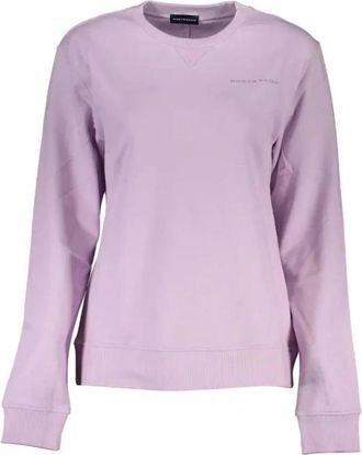 North Sails Lila Katoenen Dames Trui - Dames - Sweatshirts - Paars - XS - Katoen - Hoodies & sweatvesten