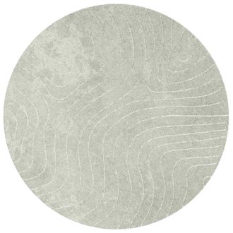 vidaXL Alfombras De &Aacute;rea Redondo Palmeras Verde &Oslash; 120 Cm Poli&eacute;ster Vidaxl