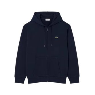 Lacoste Full Zip Hoodie - Heren - Vesten met rits - Blauw - 3XL - Katoen - Hoodies & sweatvesten