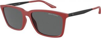 A|X Armani Exchange Mens AX4138S 57 817487 Fashion Sunglasses - Red - One Size