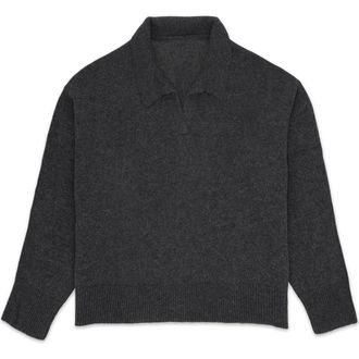 Fortela Cashmere V-Neck Sweater in Melange Grey at Nordstrom, Size Large Eu