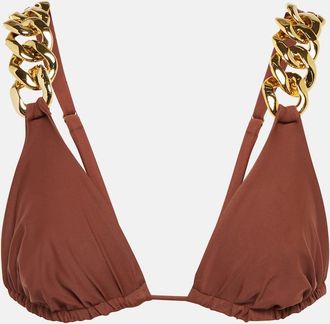 Same Swim Chain-embellished bikini top