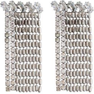 Panacea Crystal & Ball Chain Fringe Drop Earrings in Silver at Nordstrom Rack