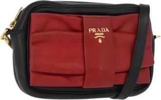 Prada Pre-owned Cross Body Bags, female, Multicolor, Size: ONE SIZE Pre-owned Vintage Leather Cross Body Bag