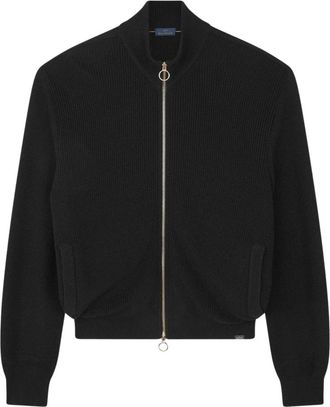 Paul & Shark C&aacute;rdigan con cremallera en Lana T&eacute;cnica - Knitwear - Hombre - Negro - 2XL