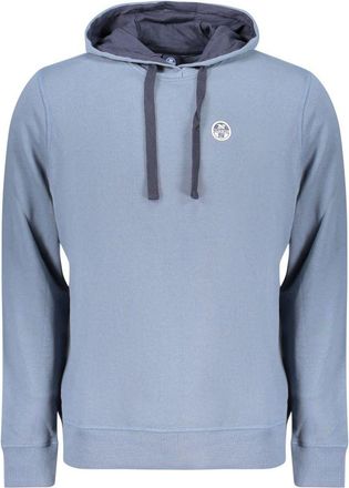 North Sails Blue Cotton Mens Mens Hoodie