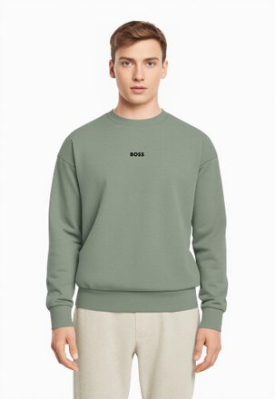Boss Green by Hugo Boss Sweatshirt BOSS GREEN Stenson, Herren, Gr. XXL, gr&uuml;n (open gr&uuml;n358), Sweatware, Obermaterial: 62% Baumwolle, 33% Polyester, 5% Elasthan, unifarben, ov