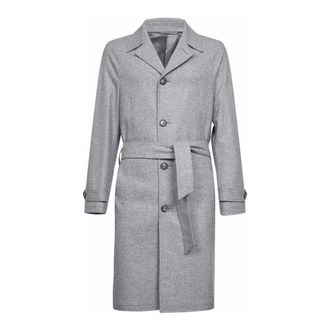 D4.0 Cappotto con cintura - - Coats - Uomo - Grigio - L