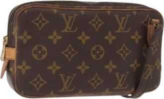 Louis Vuitton Pre-owned Cross Body Bags, female, Brown, Size: ONE SIZE Pre-owned Vintage Canvas Cross Body Bag