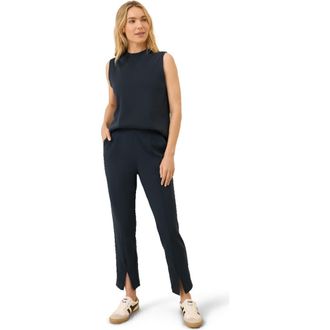 Pact Organic Cotton Airplane Tapered Leg Pant in Midnight Blue at Nordstrom, Size X-Large
