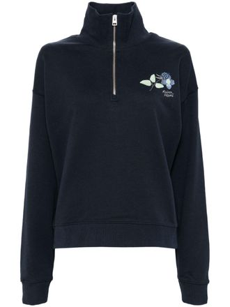 Maison Kitsun&eacute; Strawberry Leaf sweatshirt - Blue